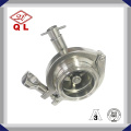 Stainless Steel Hygienic Spring Non-Return Pressure Threaded Check Valve with Drain